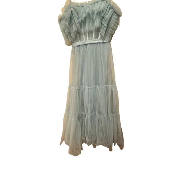 BCBGMAXAZRIA Off Shoulder Tiered Gown Size 4‎ New with Tags - Picture 6 of 8